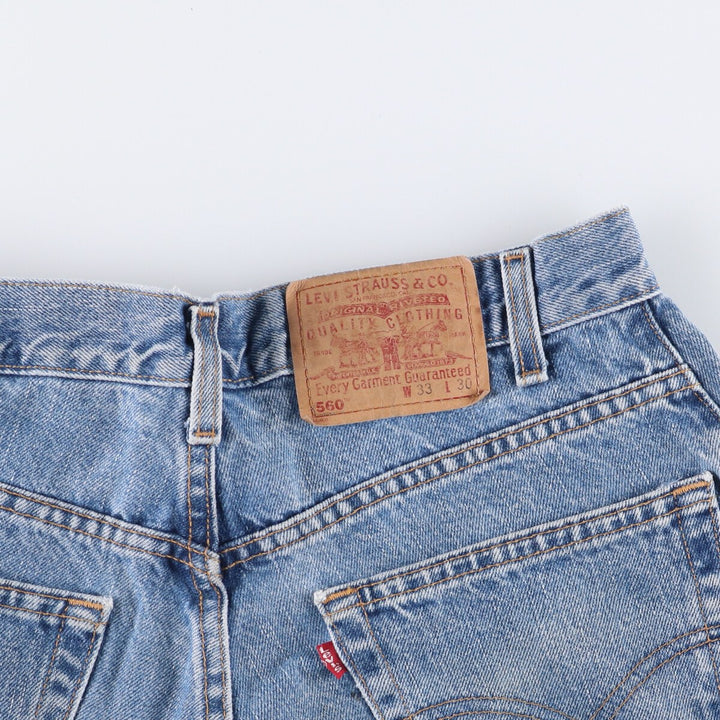 2000'S Levi's 560 Loose Fit Tapered Leg Denim Pants, Men's Size W32 cotton blue type Vintage Second Hand