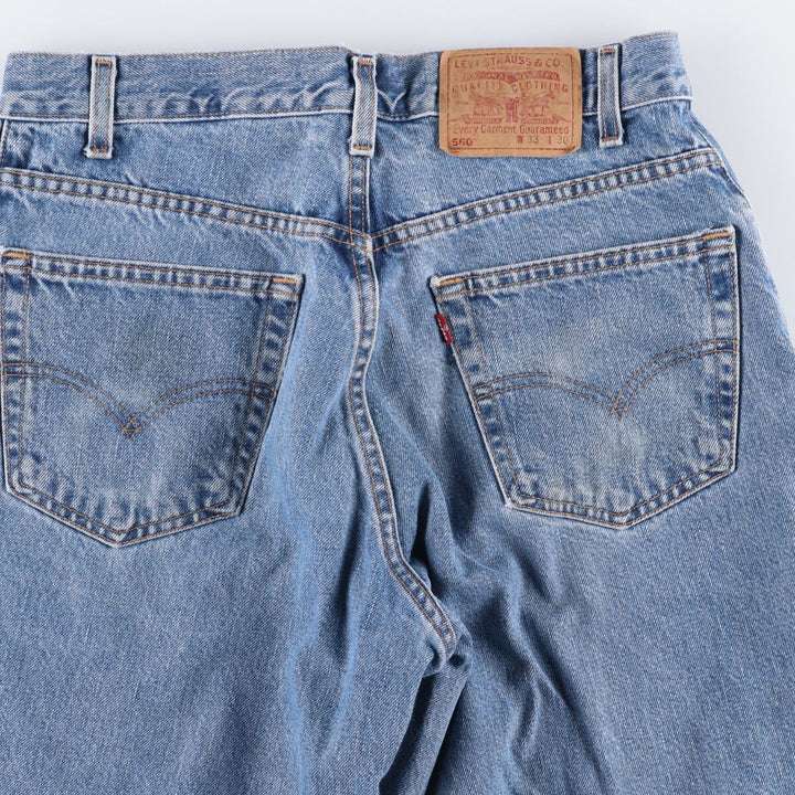 2000'S Levi's 560 Loose Fit Tapered Leg Denim Pants, Men's Size W32 cotton blue type Vintage Second Hand
