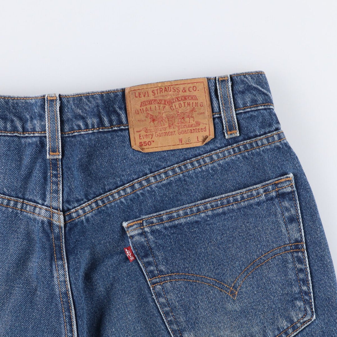 90'S Levi's 00550-4886 Relaxed Fit Tapered Denim Pants, Men's, Size 35 (Vintage) cotton blue type Vintage Second Hand