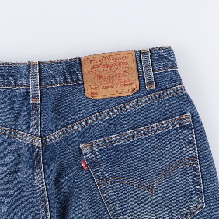 90'S Levi's 00550-4886 Relaxed Fit Tapered Denim Pants, Men's, Size 35 (Vintage) cotton blue type Vintage Second Hand