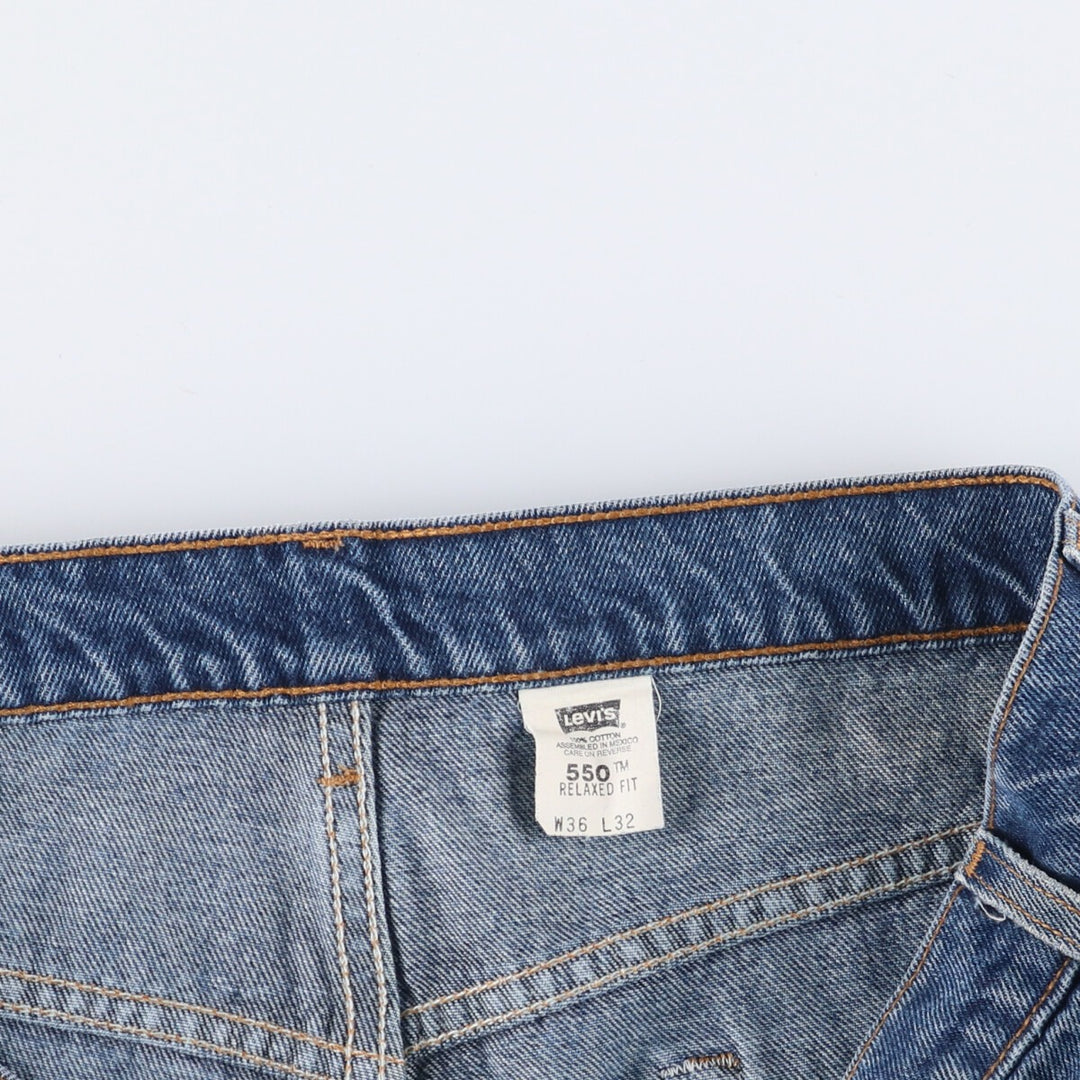 90'S Levi's 00550-4886 Relaxed Fit Tapered Denim Pants, Men's, Size 35 (Vintage) cotton blue type Vintage Second Hand