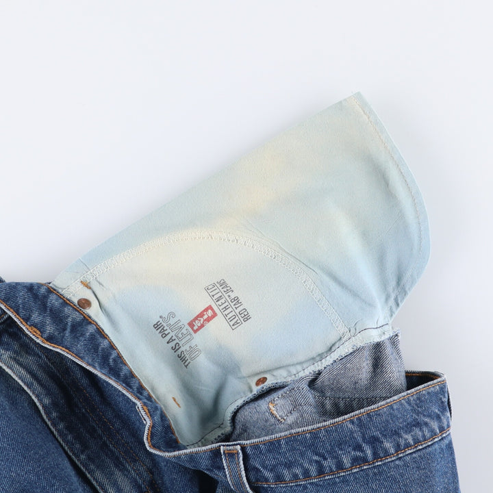 90'S Levi's 00550-4886 Relaxed Fit Tapered Denim Pants, Men's, Size 35 (Vintage) cotton blue type Vintage Second Hand