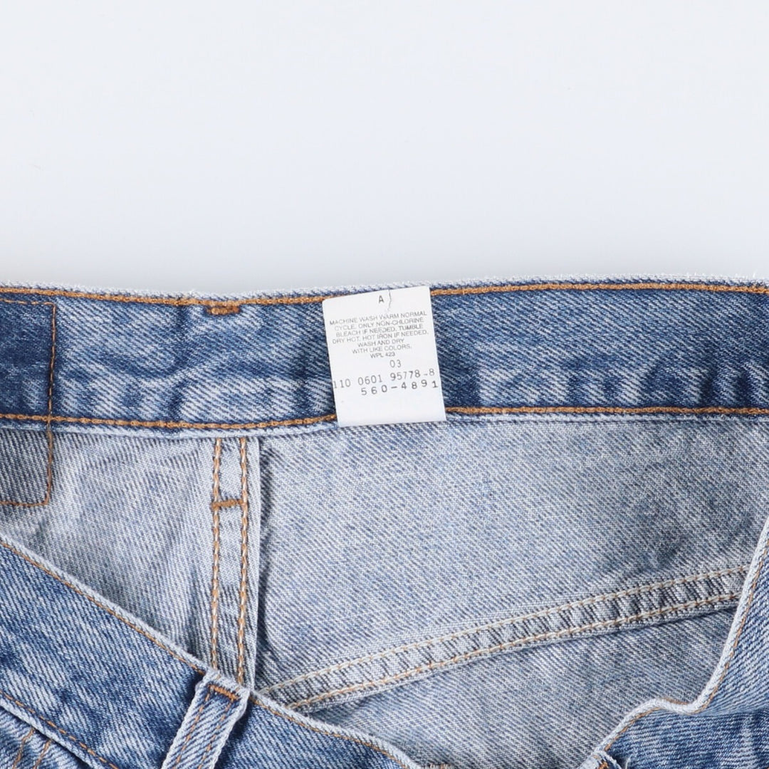 2000'S Levi's 560 Loose Fit Tapered Denim Pants, Men's Size 34 cotton blue type Vintage Second Hand