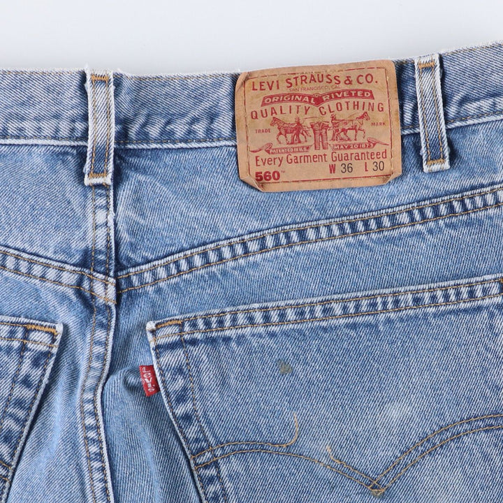 Levi's 560 Loose Fit Tapered Leg Denim Pants, Men's Size 36 unclear blue type Vintage Second Hand