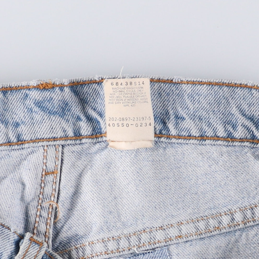 90'S Levi's 550 Relaxed Fit Tapered Denim Pants with Orange Tab, Men's Size 33 (Vintage) cotton Blue type light blue Vintage Second Hand
