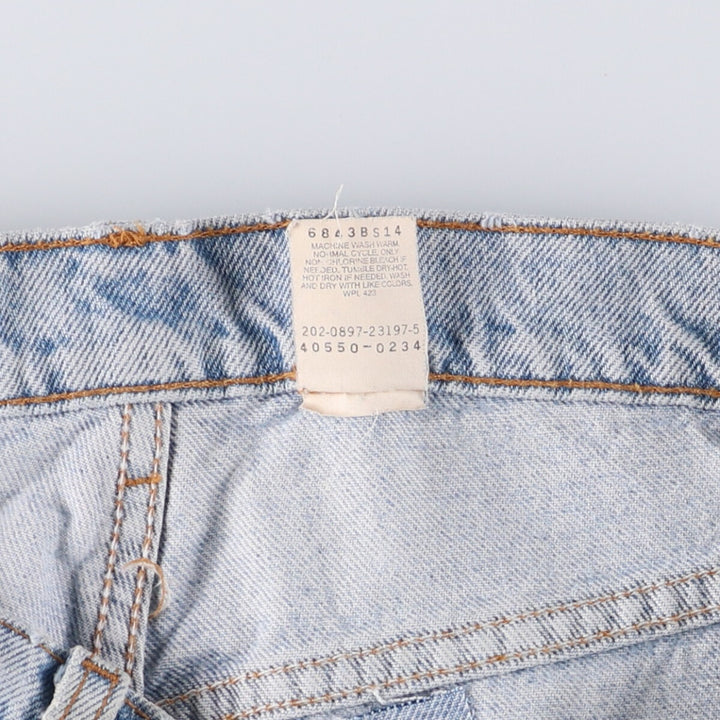 90'S Levi's 550 Relaxed Fit Tapered Denim Pants with Orange Tab, Men's Size 33 (Vintage) cotton Blue type light blue Vintage Second Hand