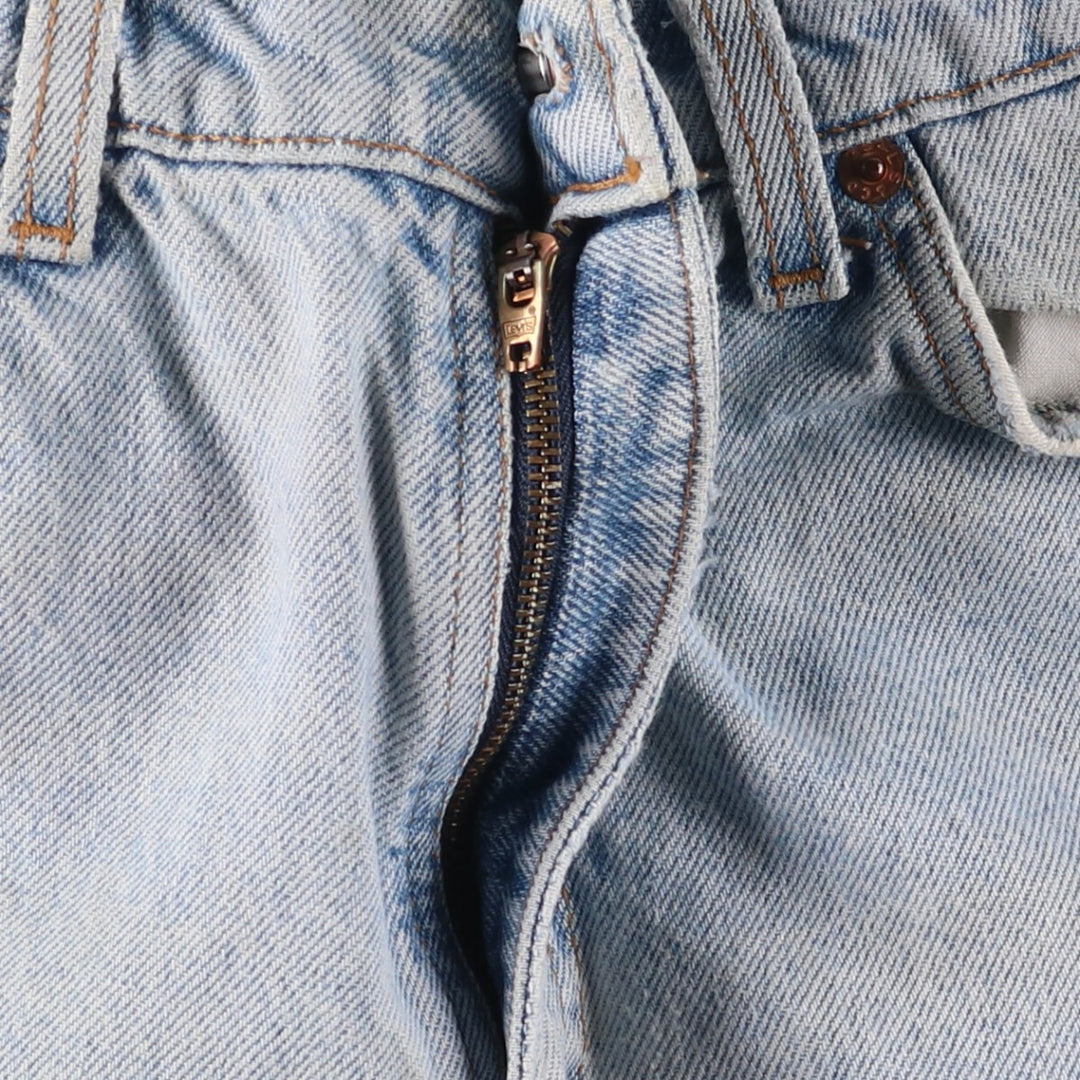 90'S Levi's 550 Relaxed Fit Tapered Denim Pants with Orange Tab, Men's Size 33 (Vintage) cotton Blue type light blue Vintage Second Hand
