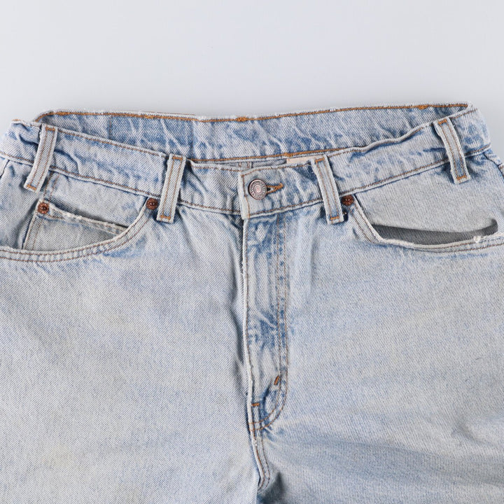 90'S Levi's 550 Relaxed Fit Tapered Denim Pants with Orange Tab, Men's Size 33 (Vintage) cotton Blue type light blue Vintage Second Hand