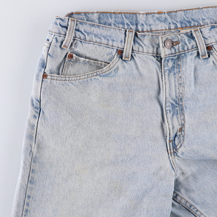 90'S Levi's 550 Relaxed Fit Tapered Denim Pants with Orange Tab, Men's Size 33 (Vintage) cotton Blue type light blue Vintage Second Hand