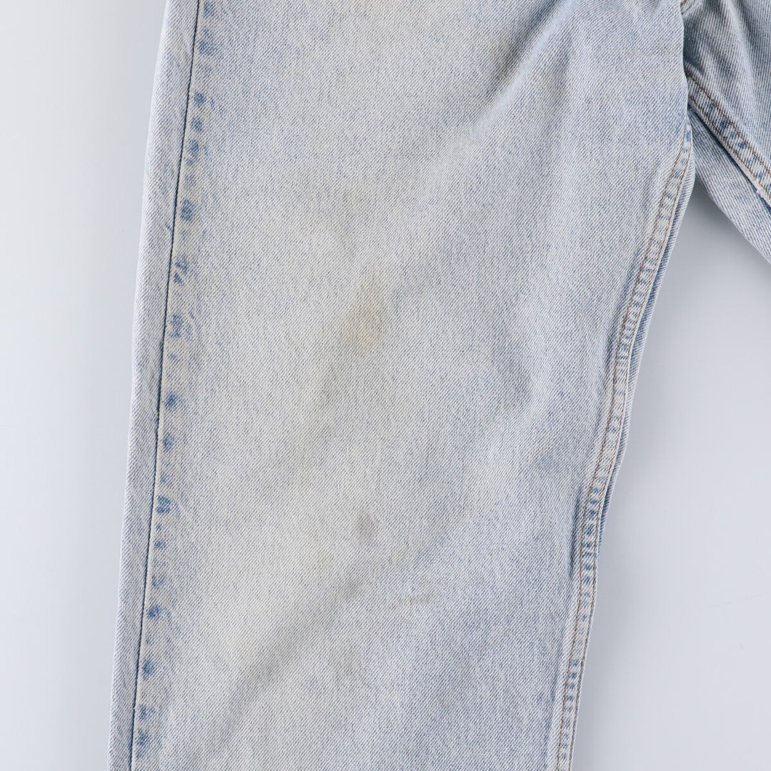 90'S Levi's 550 Relaxed Fit Tapered Denim Pants with Orange Tab, Men's Size 33 (Vintage) cotton Blue type light blue Vintage Second Hand