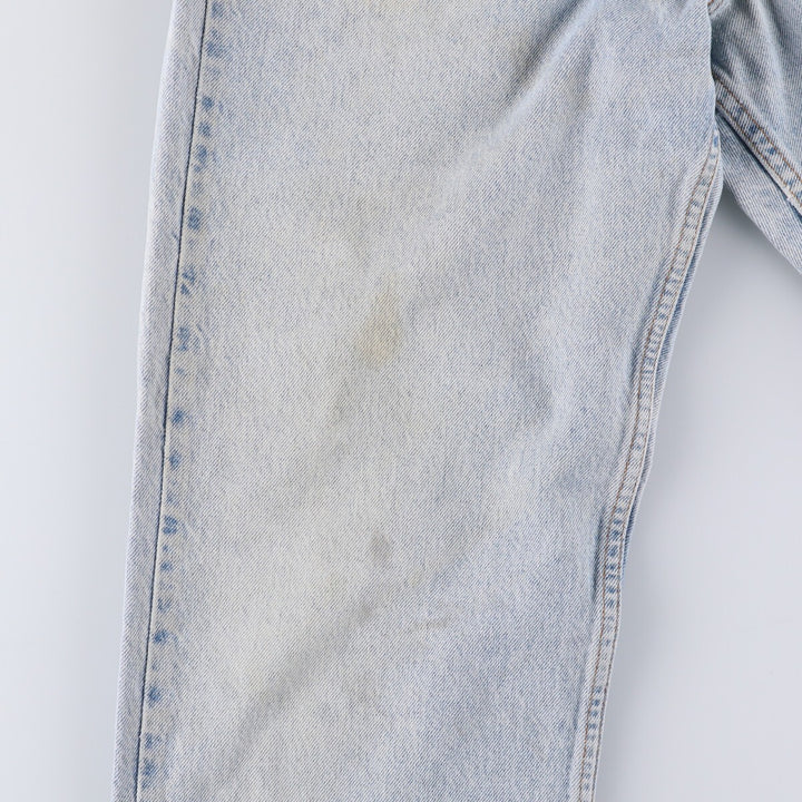 90'S Levi's 550 Relaxed Fit Tapered Denim Pants with Orange Tab, Men's Size 33 (Vintage) cotton Blue type light blue Vintage Second Hand