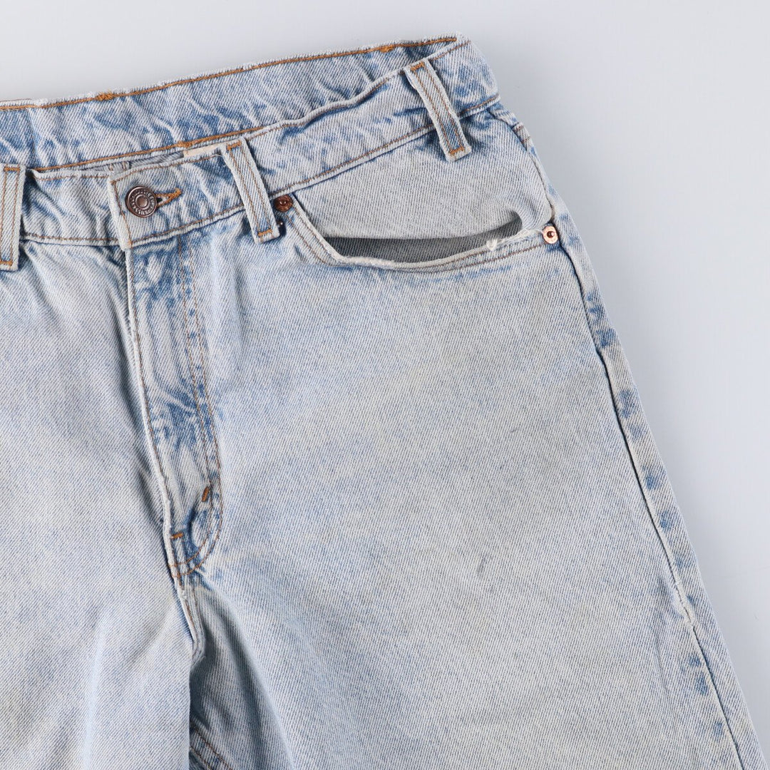 90'S Levi's 550 Relaxed Fit Tapered Denim Pants with Orange Tab, Men's Size 33 (Vintage) cotton Blue type light blue Vintage Second Hand