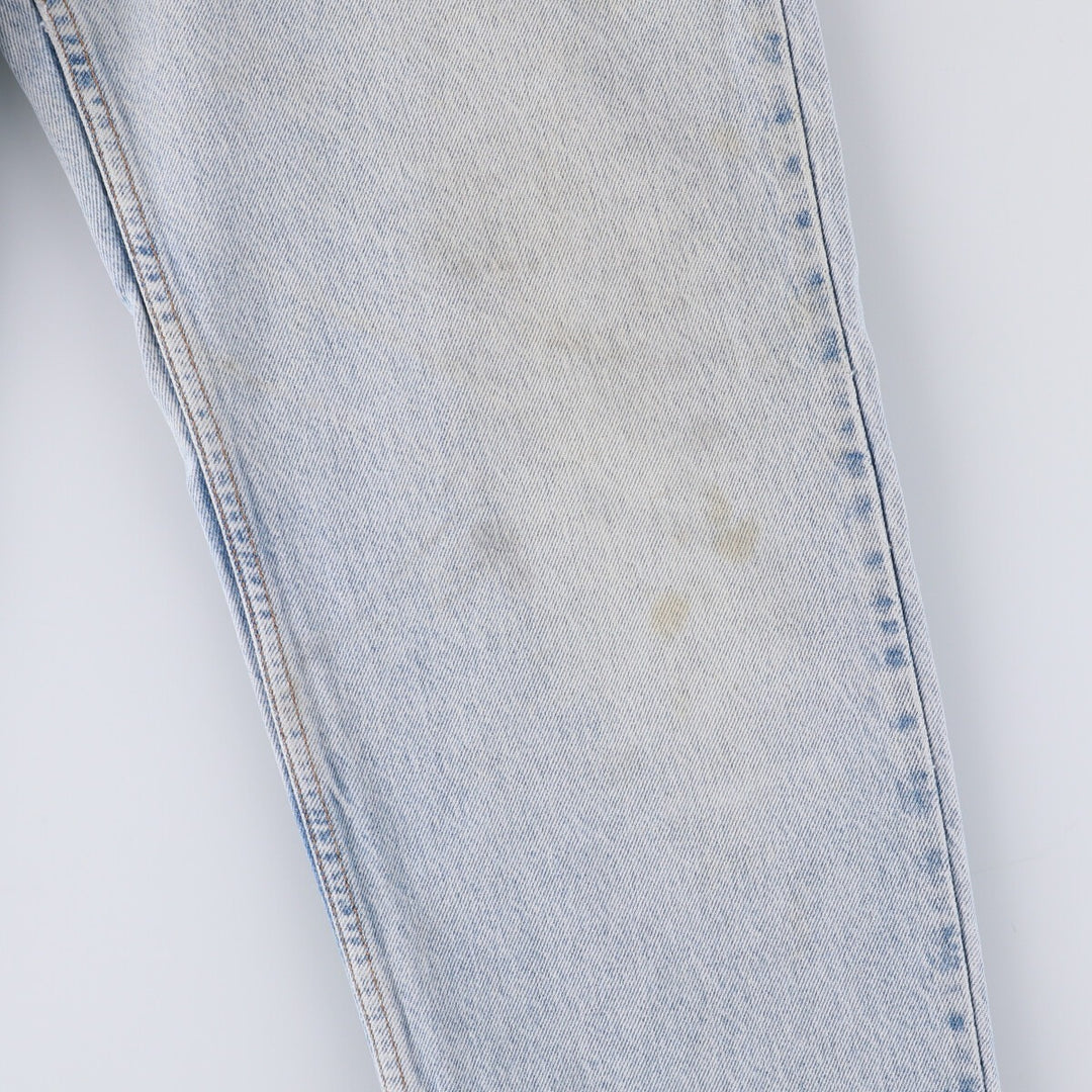 90'S Levi's 550 Relaxed Fit Tapered Denim Pants with Orange Tab, Men's Size 33 (Vintage) cotton Blue type light blue Vintage Second Hand