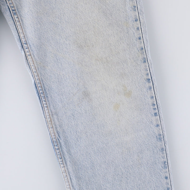 90'S Levi's 550 Relaxed Fit Tapered Denim Pants with Orange Tab, Men's Size 33 (Vintage) cotton Blue type light blue Vintage Second Hand