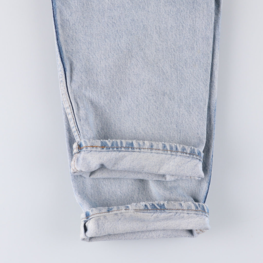 90'S Levi's 550 Relaxed Fit Tapered Denim Pants with Orange Tab, Men's Size 33 (Vintage) cotton Blue type light blue Vintage Second Hand