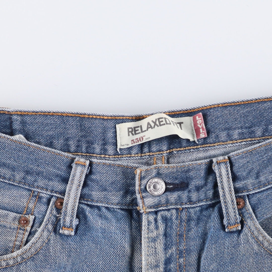 Levi's 550 Relaxed Fit Tapered Denim Pants for Men, W35 cotton blue type Vintage Second Hand