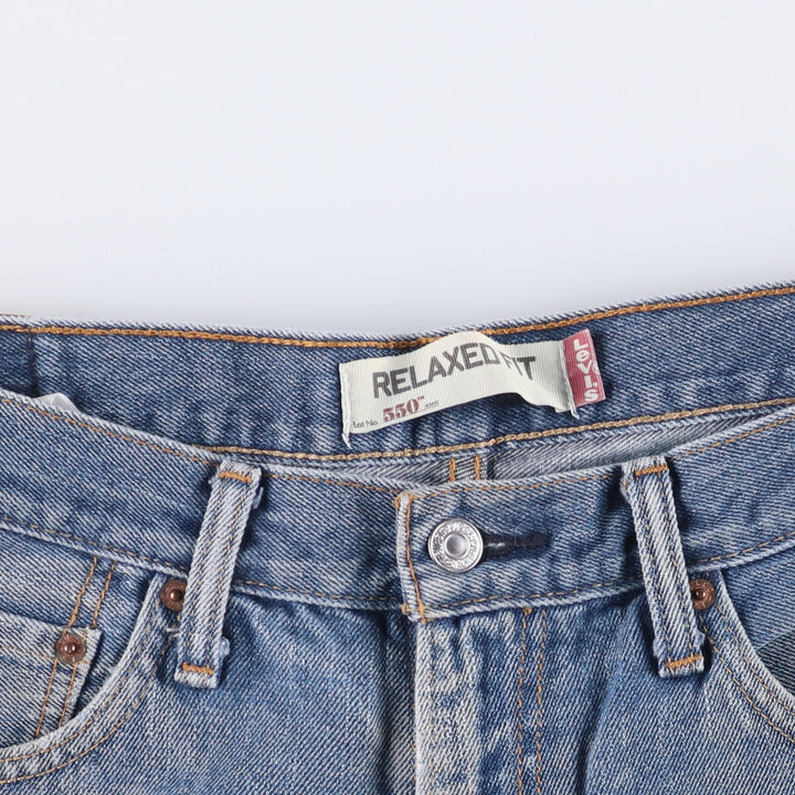 Levi's 550 Relaxed Fit Tapered Denim Pants for Men, W35 cotton blue type Vintage Second Hand