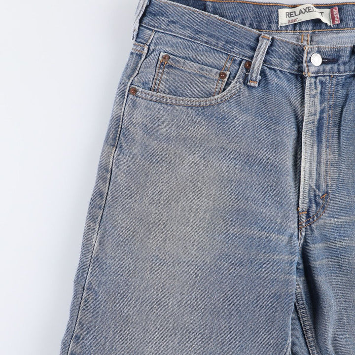 Levi's 550 Relaxed Fit Tapered Denim Pants for Men, W35 cotton blue type Vintage Second Hand