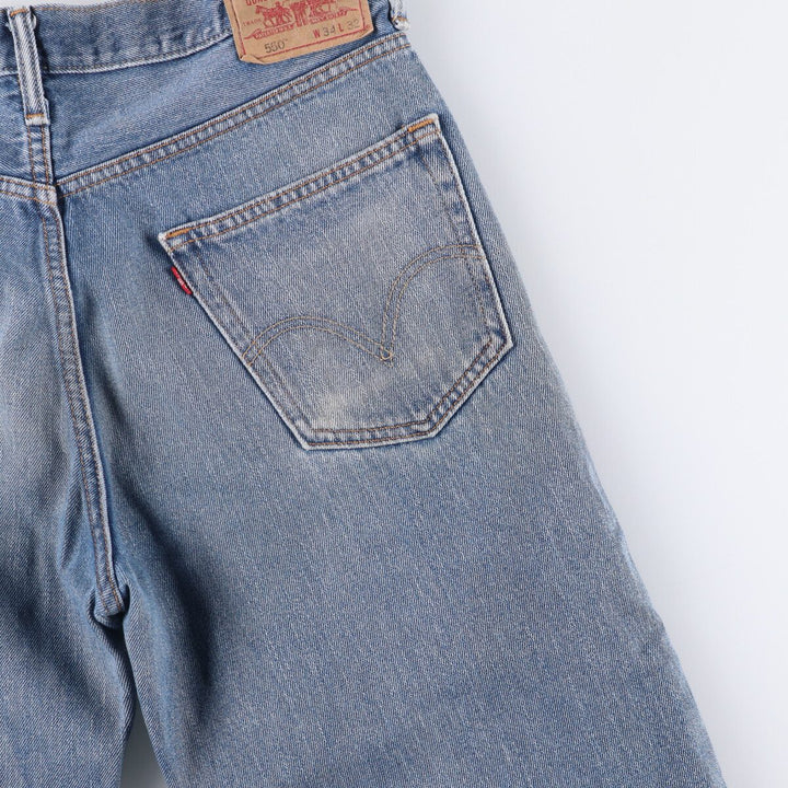 Levi's 550 Relaxed Fit Tapered Denim Pants for Men, W35 cotton blue type Vintage Second Hand