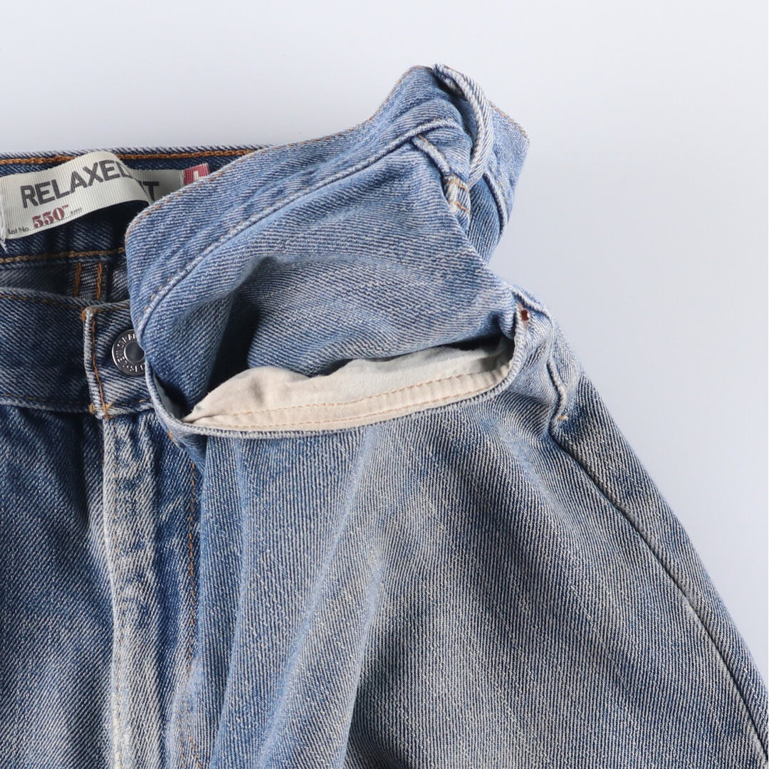 Levi's 550 Relaxed Fit Tapered Denim Pants for Men, W35 cotton blue type Vintage Second Hand