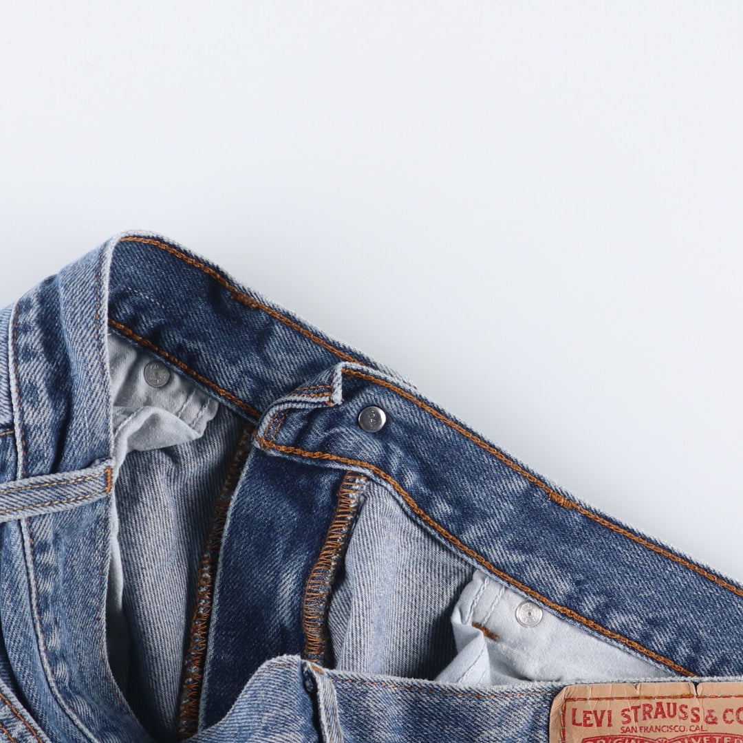 Levi's 550 Relaxed Fit Tapered Denim Pants for Men, W32 equivalent cotton blue type Vintage Second Hand
