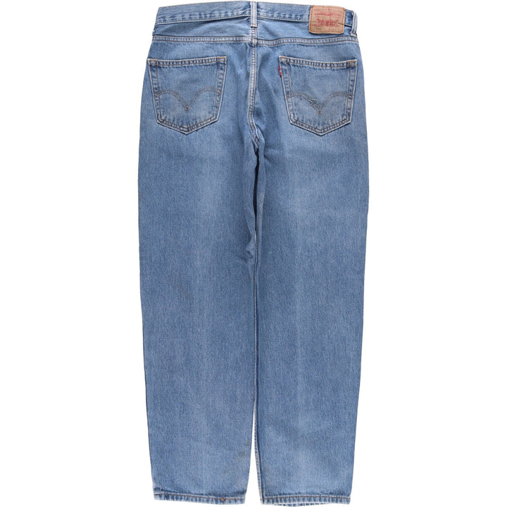 Levi's 550 Relaxed Fit Tapered Denim Pants for Men, W34 equivalent cotton blue type Vintage Second Hand
