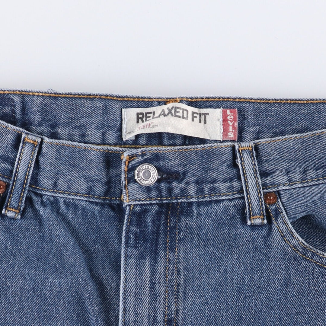 Levi's 550 Relaxed Fit Tapered Denim Pants for Men, W33 cotton blue type Vintage Second Hand