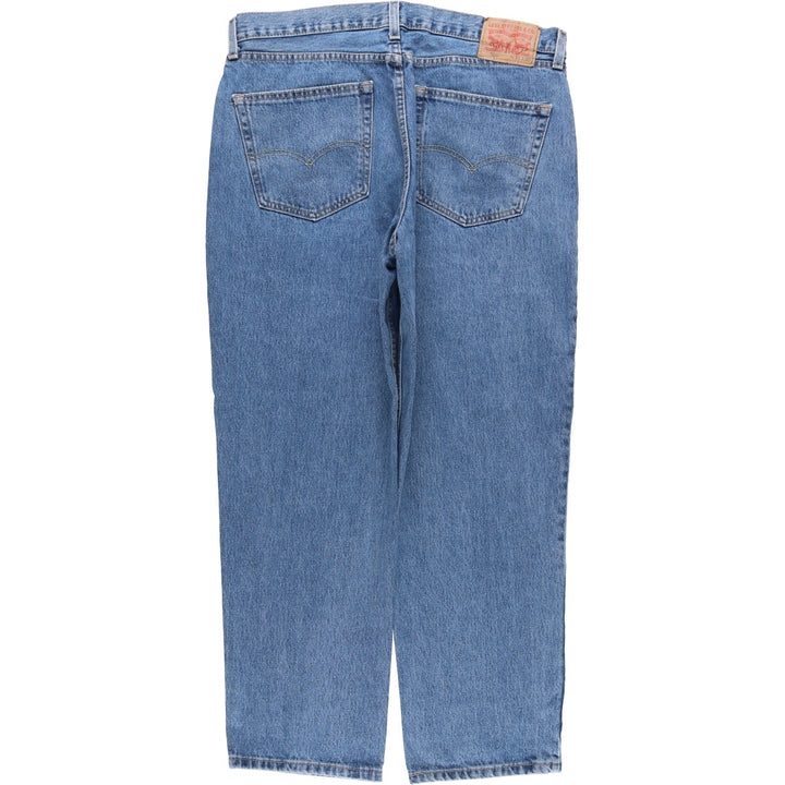 Levi's 550 tapered denim pants for men, size w36 cotton blue type Vintage Second Hand