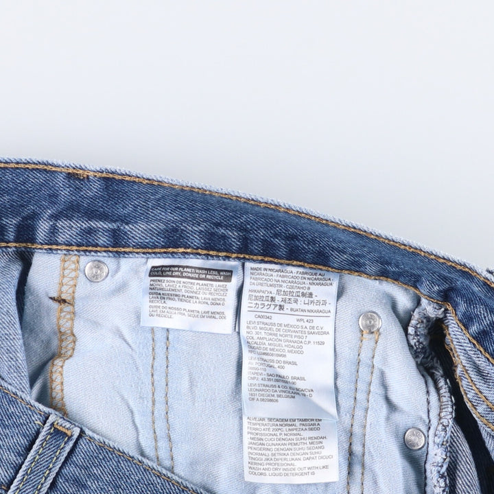 Levi's 550 tapered denim pants for men, size w36 cotton blue type Vintage Second Hand