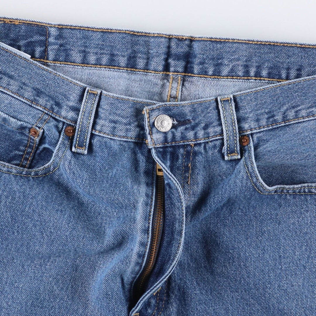 Levi's 550 tapered denim pants for men, size w36 cotton blue type Vintage Second Hand