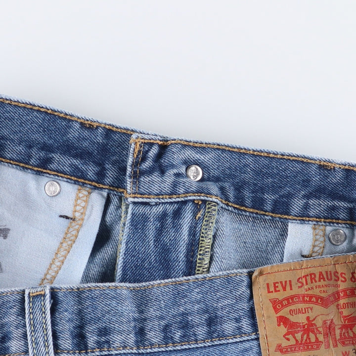 Levi's 550 tapered denim pants for men, size w36 cotton blue type Vintage Second Hand