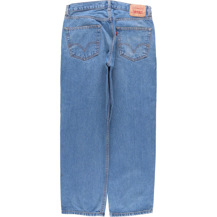 Levi's 550 Relaxed Fit Tapered Denim Pants for Men, W33 cotton blue type Vintage Second Hand