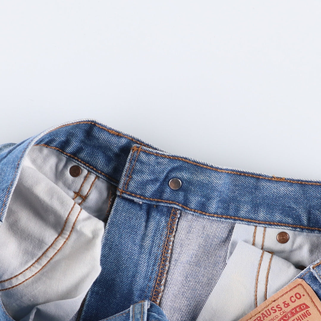 Levi's 550 Relaxed Fit Tapered Denim Pants for Men, W33 cotton blue type Vintage Second Hand