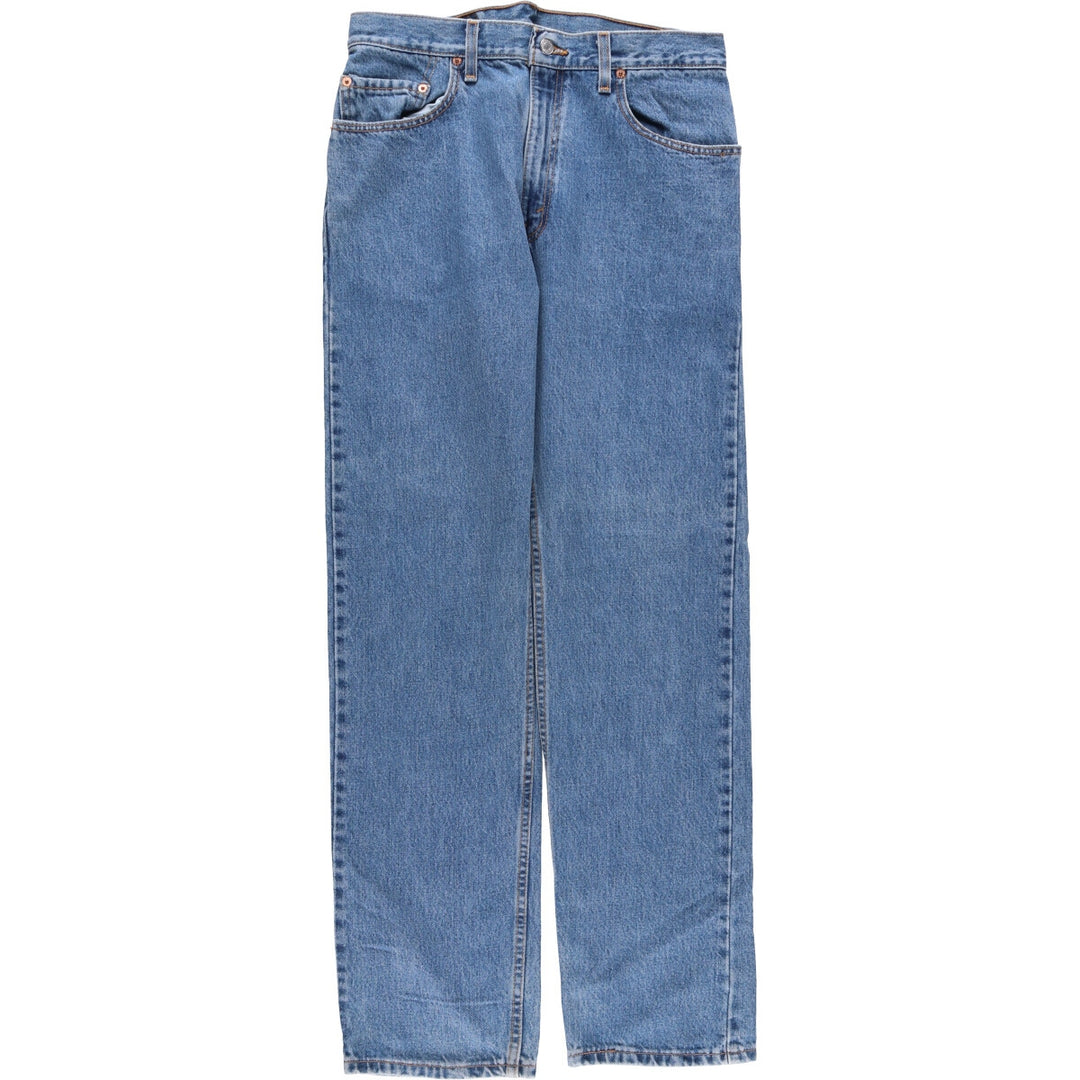 00'S Levi's 505 REGULAR FIT STRAIGHT LEG tapered denim pants made in USA men's w33 equivalent cotton blue type Vintage Second Hand