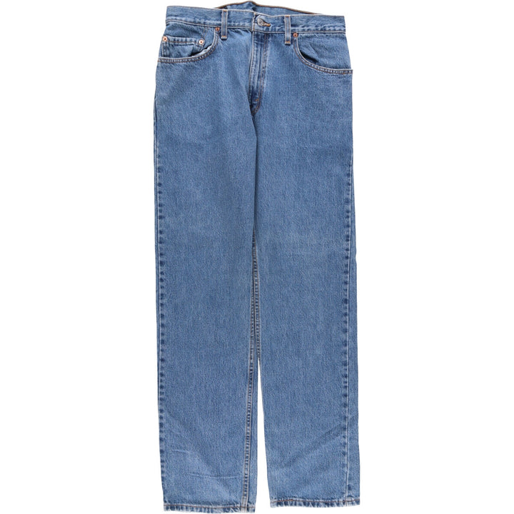 00'S Levi's 505 REGULAR FIT STRAIGHT LEG tapered denim pants made in USA men's w33 equivalent cotton blue type Vintage Second Hand