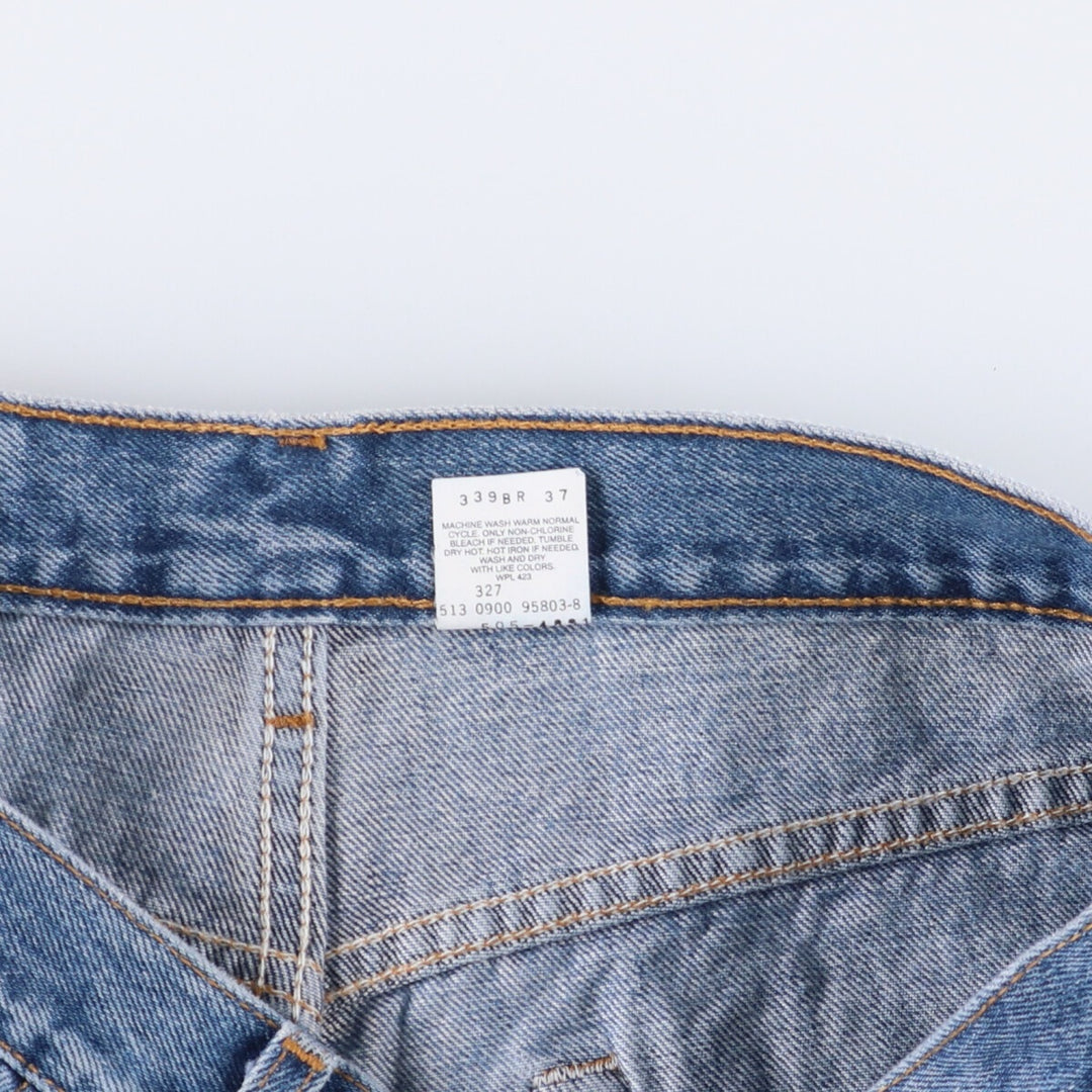 00'S Levi's 505 REGULAR FIT STRAIGHT LEG tapered denim pants made in USA men's w33 equivalent cotton blue type Vintage Second Hand