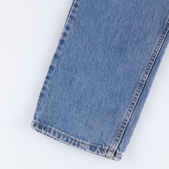 00'S Levi's 505 REGULAR FIT STRAIGHT LEG tapered denim pants made in USA men's w33 equivalent cotton blue type Vintage Second Hand