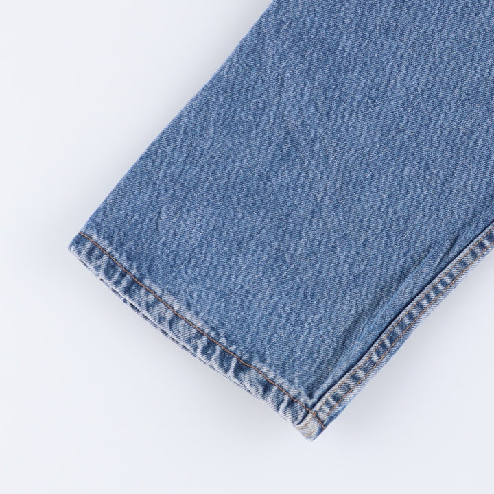 00'S Levi's 505 REGULAR FIT STRAIGHT LEG tapered denim pants made in USA men's w33 equivalent cotton blue type Vintage Second Hand