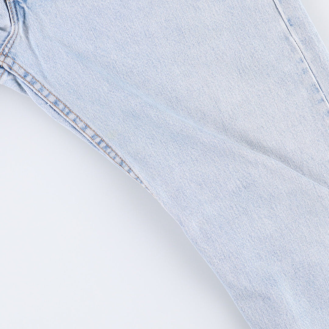 00'S Levi's 505 REGULAR FIT STRAIGHT LEG tapered denim pants made in USA, men's size w34 cotton Blue type light blue Vintage Second Hand