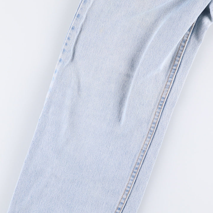 00'S Levi's 505 REGULAR FIT STRAIGHT LEG tapered denim pants made in USA, men's size w34 cotton Blue type light blue Vintage Second Hand