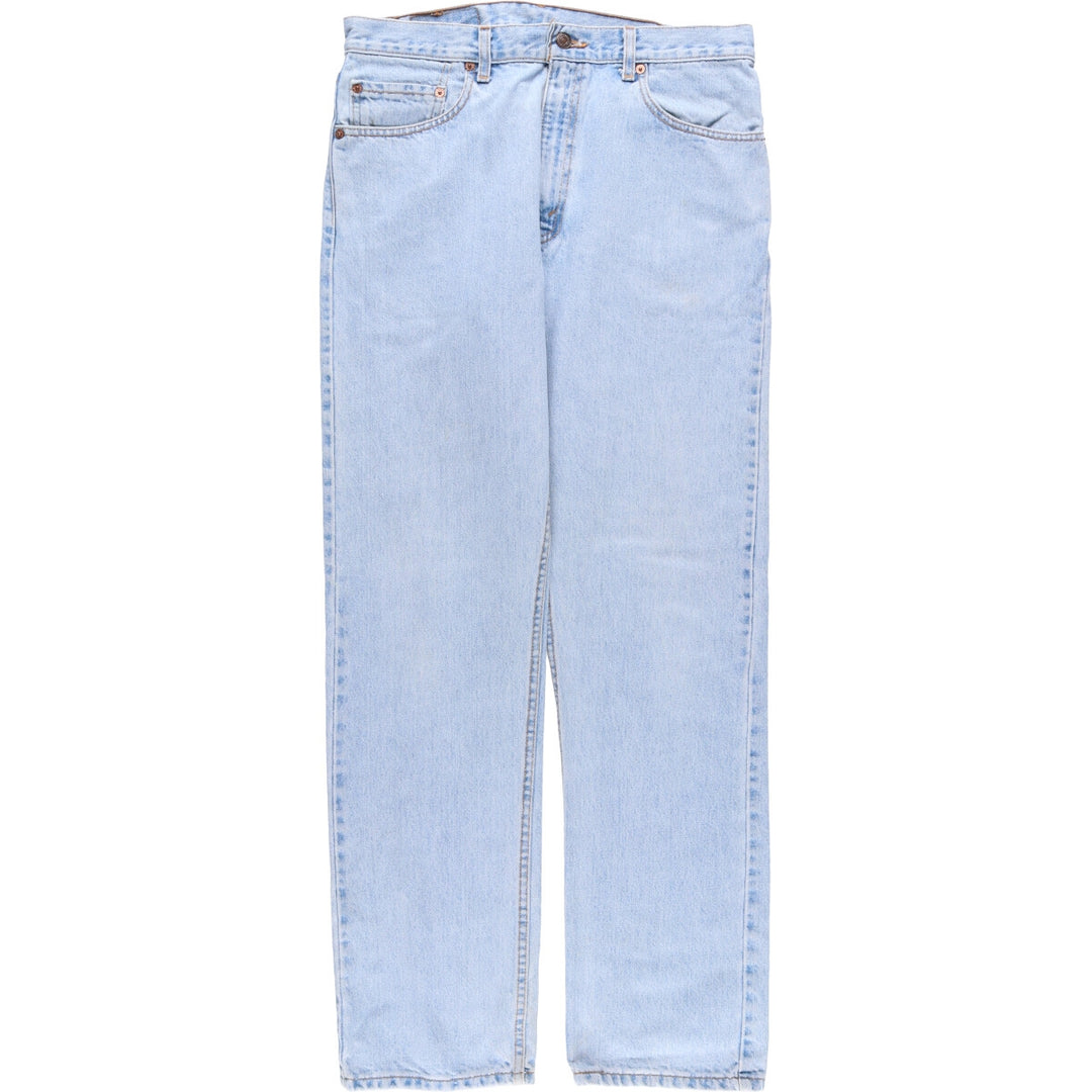 90'S Levi's 505 REGULAR FIT STRAIGHT LEG tapered denim pants made in USA men's w34 equivalent vintage cotton blue type Vintage Second Hand