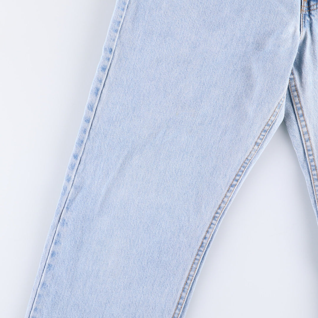 90'S Levi's 505 REGULAR FIT STRAIGHT LEG tapered denim pants made in USA men's w34 equivalent vintage cotton blue type Vintage Second Hand