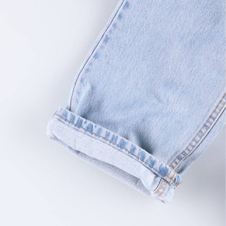 90'S Levi's 505 REGULAR FIT STRAIGHT LEG tapered denim pants made in USA men's w34 equivalent vintage cotton blue type Vintage Second Hand