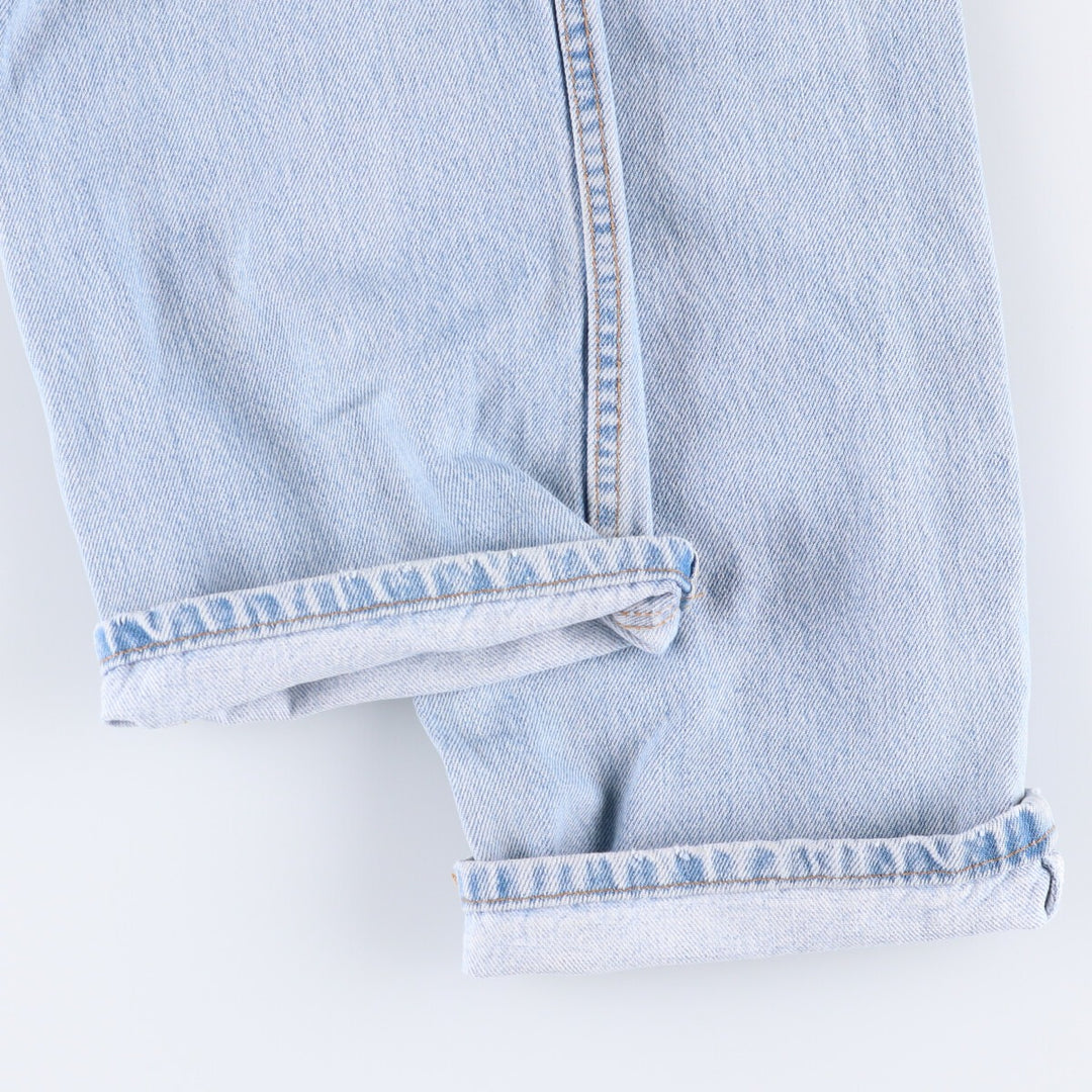 90'S Levi's 505 REGULAR FIT STRAIGHT LEG tapered denim pants made in USA men's w34 equivalent vintage cotton blue type Vintage Second Hand