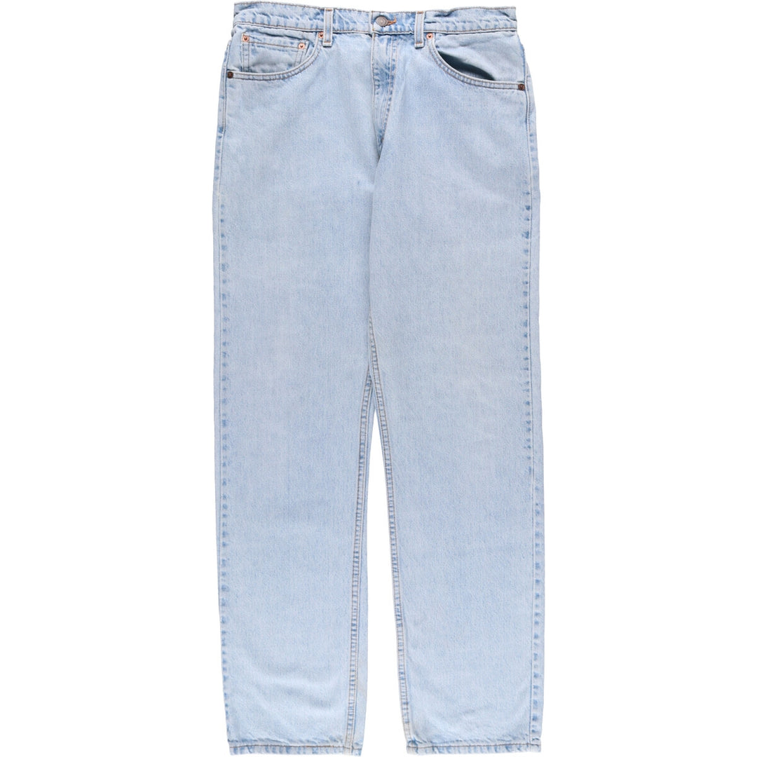 90'S Levi's 505 REGULAR FIT STRAIGHT LEG tapered denim pants made in USA men's w34 equivalent vintage unclear blue type Vintage Second Hand