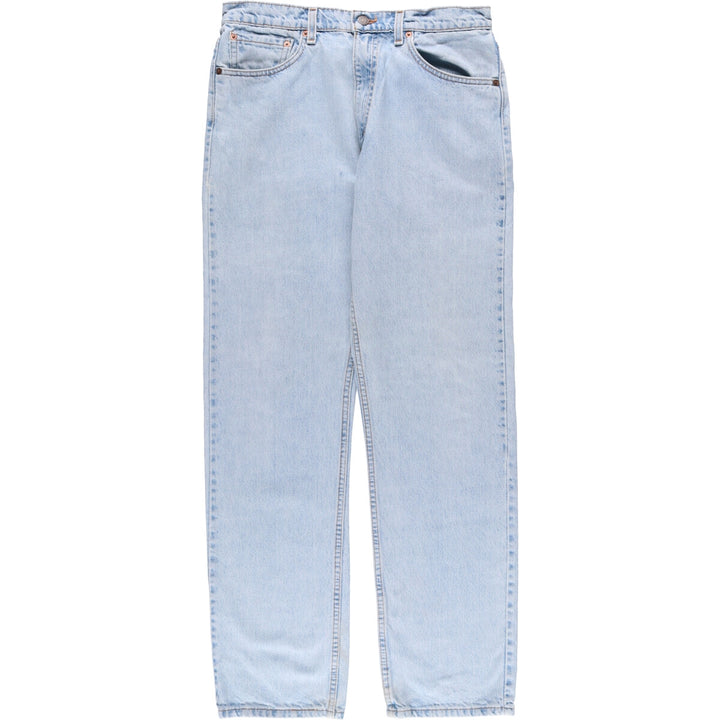 90'S Levi's 505 REGULAR FIT STRAIGHT LEG tapered denim pants made in USA men's w34 equivalent vintage unclear blue type Vintage Second Hand