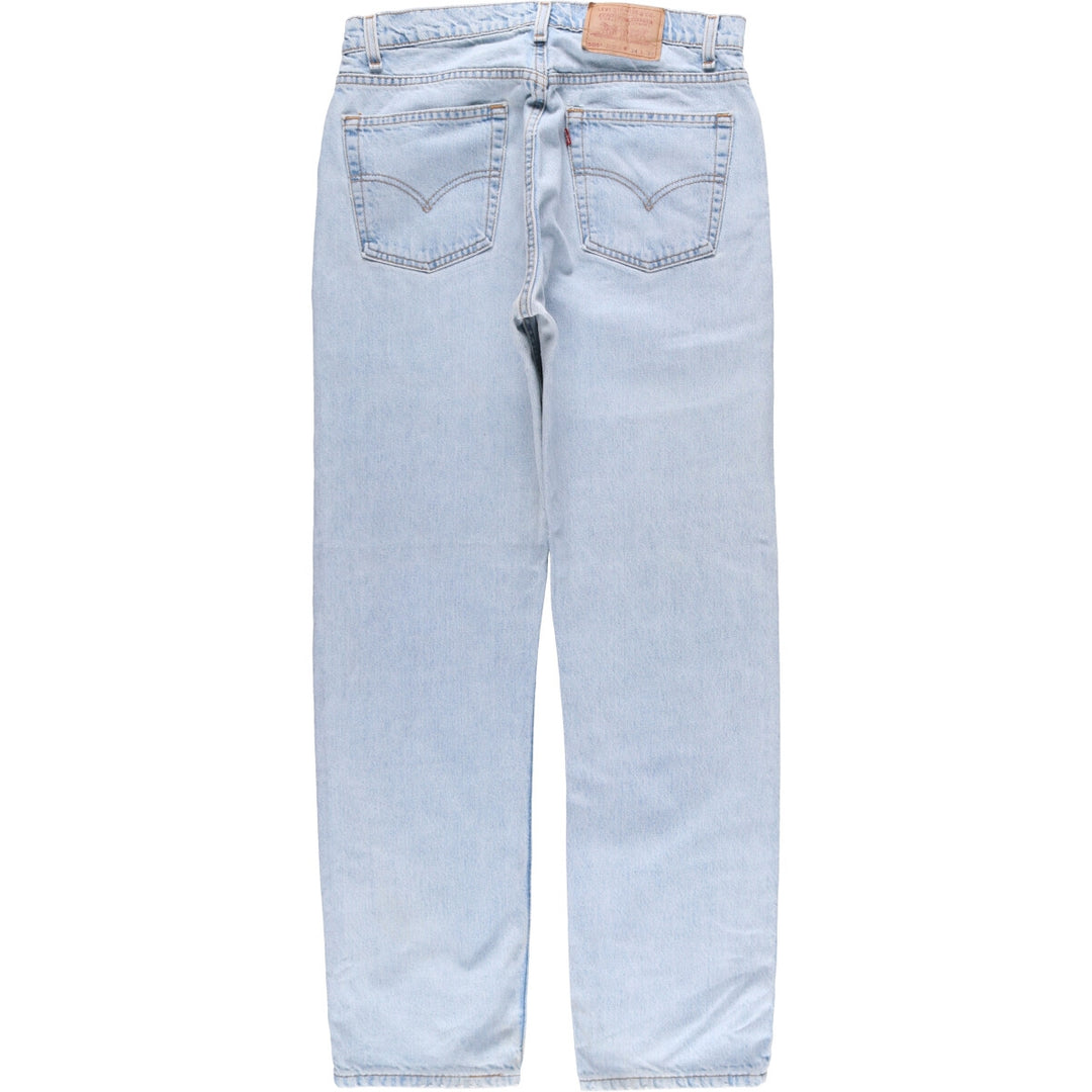 90'S Levi's 505 REGULAR FIT STRAIGHT LEG tapered denim pants made in USA men's w34 equivalent vintage unclear blue type Vintage Second Hand