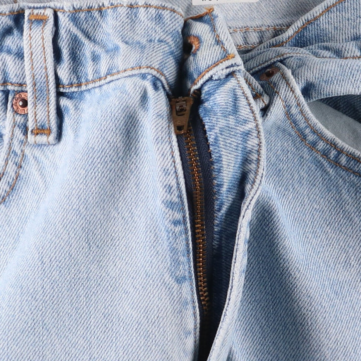 90'S Levi's 505 REGULAR FIT STRAIGHT LEG tapered denim pants made in USA men's w34 equivalent vintage unclear blue type Vintage Second Hand