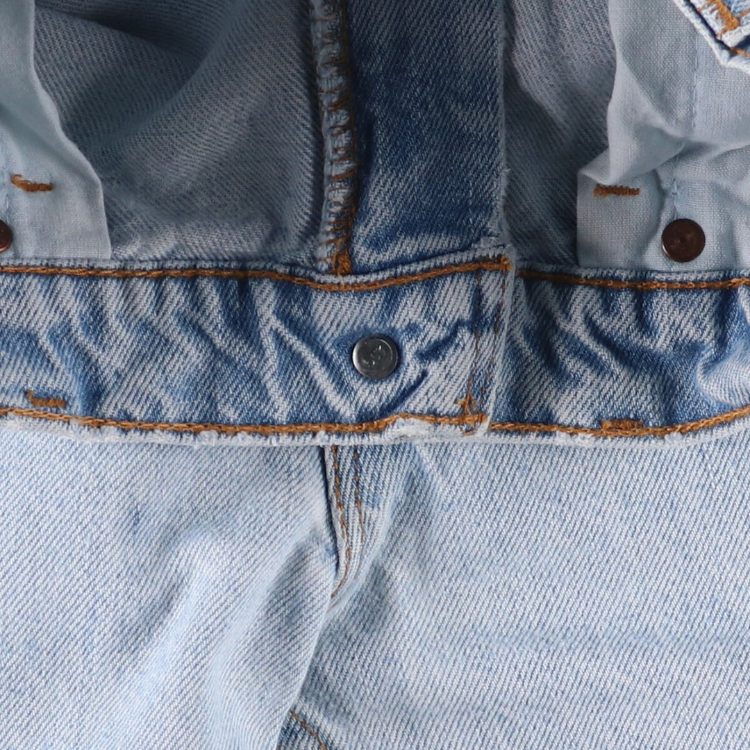 90'S Levi's 505 REGULAR FIT STRAIGHT LEG tapered denim pants made in USA men's w34 equivalent vintage unclear blue type Vintage Second Hand