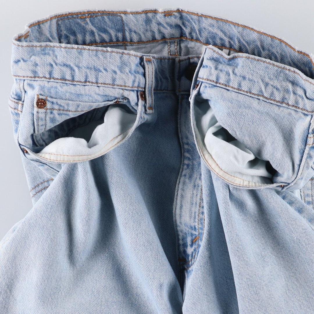 90'S Levi's 505 REGULAR FIT STRAIGHT LEG tapered denim pants made in USA men's w34 equivalent vintage unclear blue type Vintage Second Hand